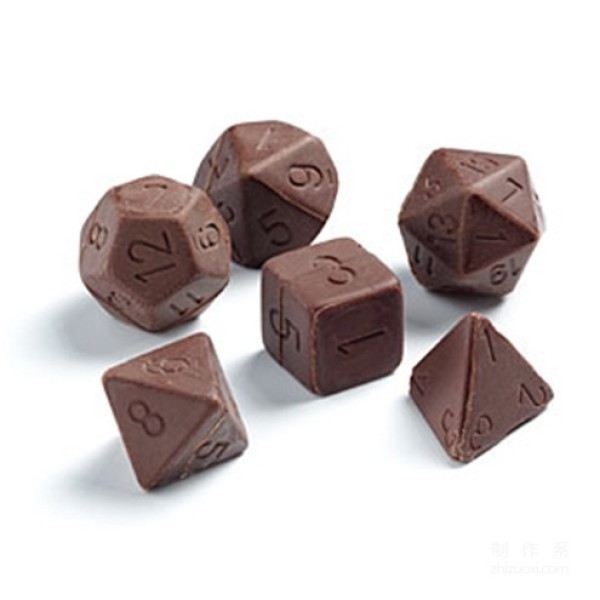 Delicious chocolate dice