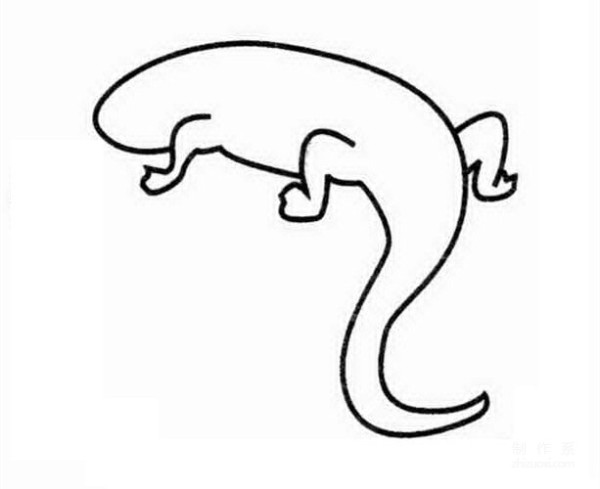 Learn to draw simple drawings, lizards