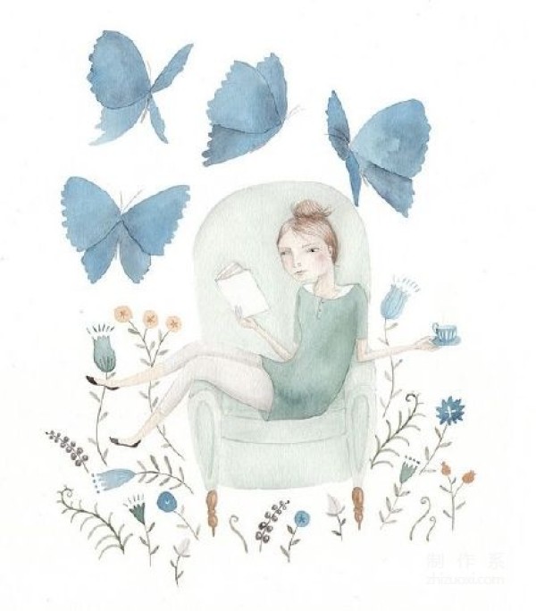 Girls and flowers. | From artist Julianna Swaney