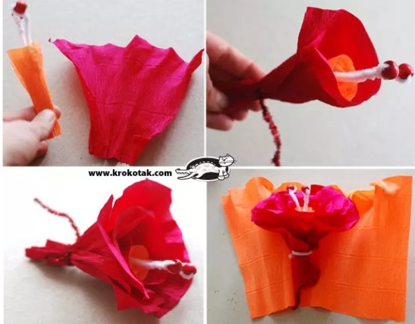 Kindergarten Creative DIY Handmade Flower Making Tutorial