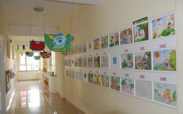 Complete DIY method for decorating kindergarten corridors