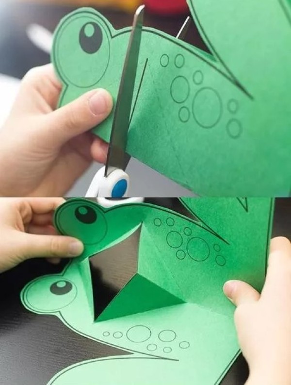 Childrens handmade big frog card tutorial