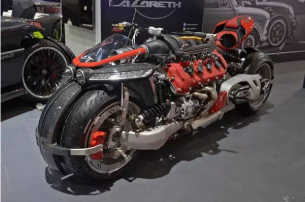 Maserati V8 engine motorcycle, only 10 units in the world, 470 horsepower