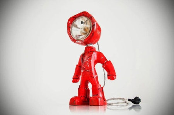 Lampster Iron Man style table lamp