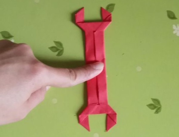 Small wrench origami tutorial simple handmade illustrations