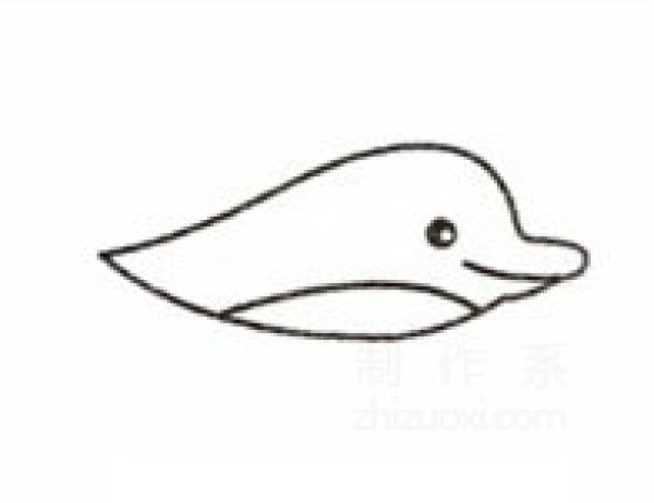 Learn to draw simple drawings, dolphins