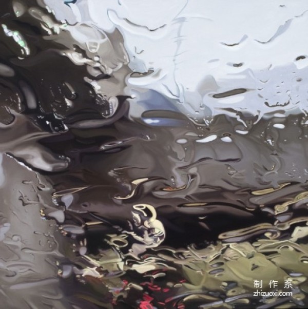 Illustrator Gregory Thielkers realistic paintings of rainy days