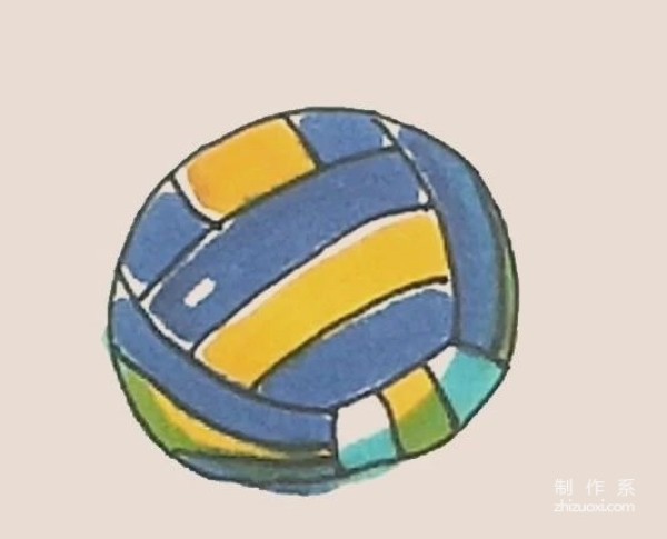 Learn to draw simple drawings, volleyball simple drawings