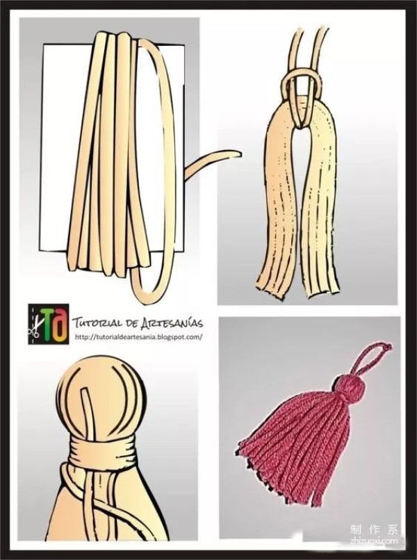 No matter how ugly the bag is, it can be saved with tassels. Renovating an old bag that is not in use makes it more beautiful than a new one.