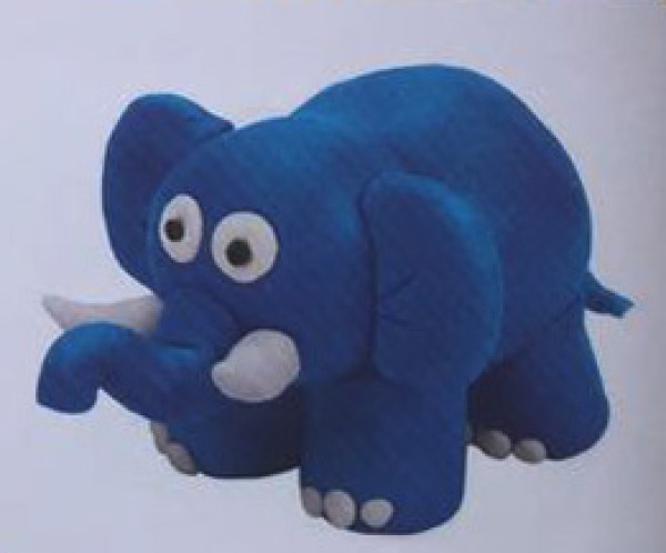 Ultra-light clay elephant tutorial: How to make a cute elephant