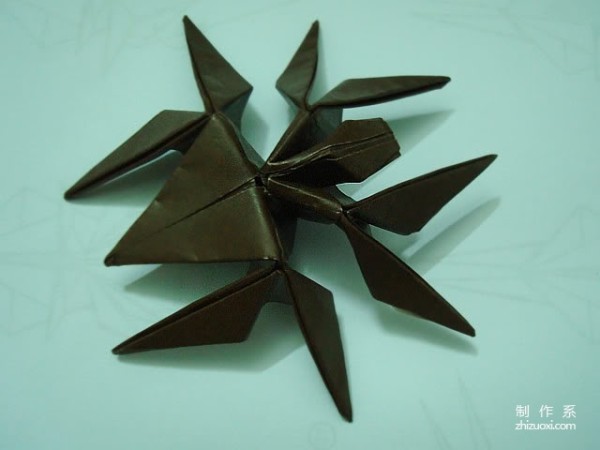 Paper art handmade origami art, insect origami black spider handmade origami drawing tutorial