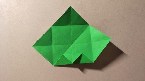 Practical Origami Teaching Double Leaf Bookmark Tutorial Illustration