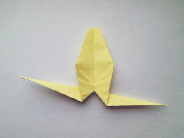 Animal origami-dragonfly making steps