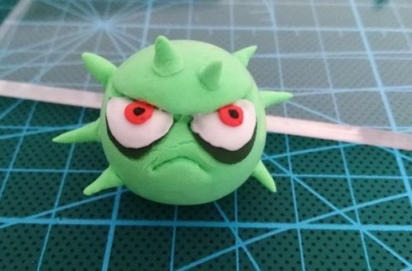 Handmade Plants vs. Zombies Clay Pinch Guide Thistle