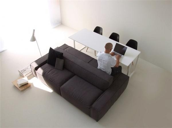 Simple two-sided sofa design