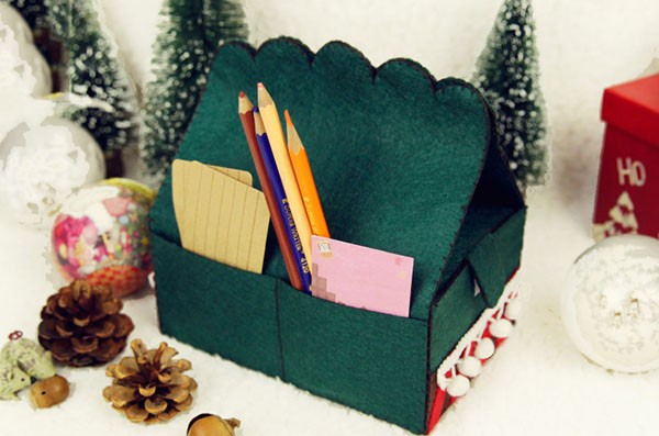 Creative Christmas tissue paper box non-woven DIY handmade products