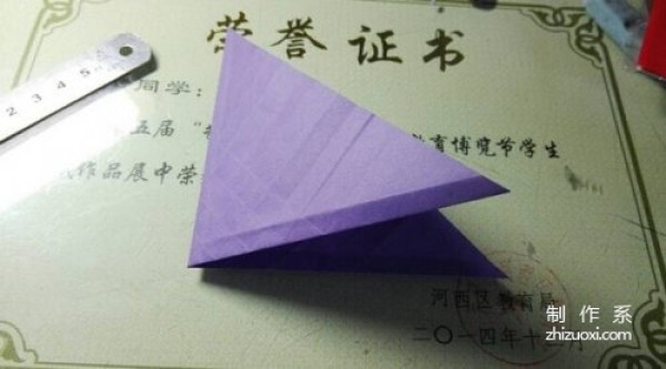 Teach you how to fold the most special rose paper crane (rose paper crane)