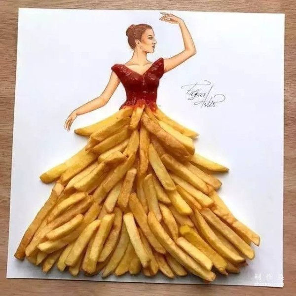 This handsome guy made a dress out of food, and women are drooling after seeing it