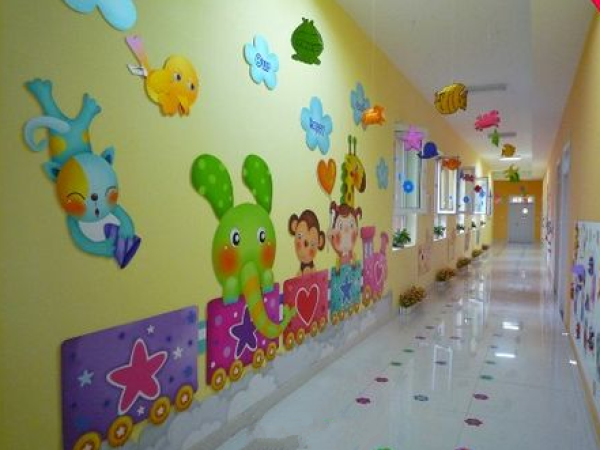 Complete DIY method for decorating kindergarten corridors