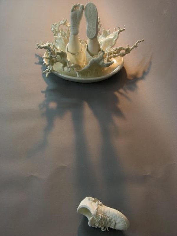 Vivid ceramic sculpture art