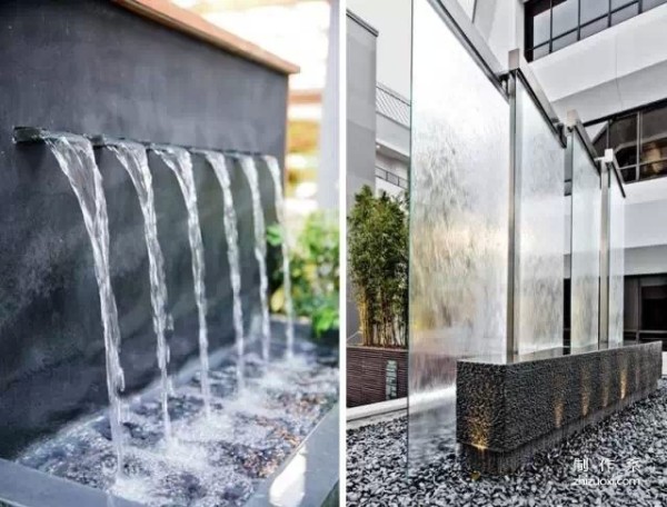 The wonderful interplay of water and wall is amazing!