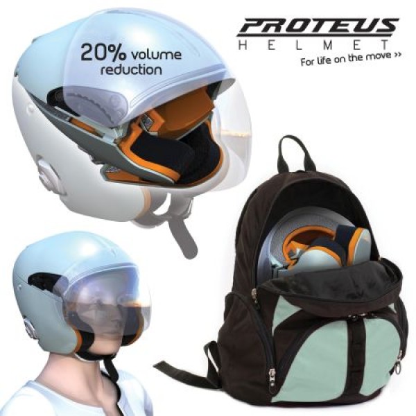 Creative folding helmet