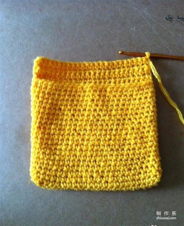 Hand crochet to create a beautiful small change bag