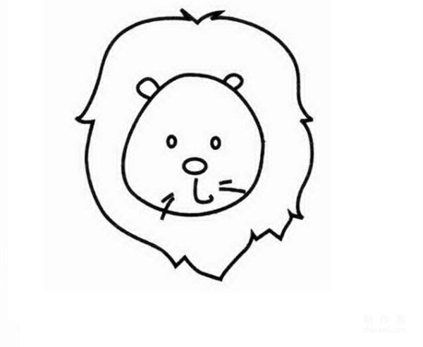 Learn to draw simple strokes, little lion