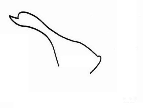 Learn to draw simple strokes, big goose