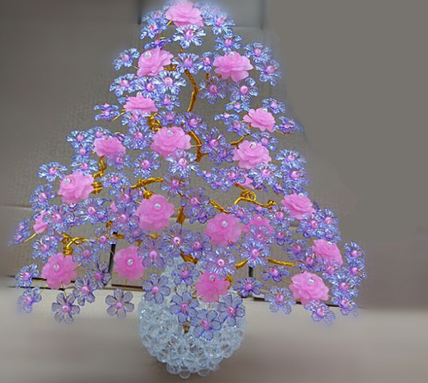 Handmade DIY beaded weaving creative fresh and elegant money tree