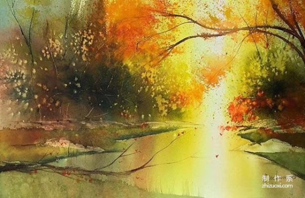 Beautiful watercolor painting