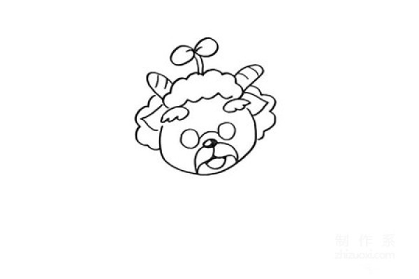 Learn to draw simple drawings, simple drawings of slow sheep