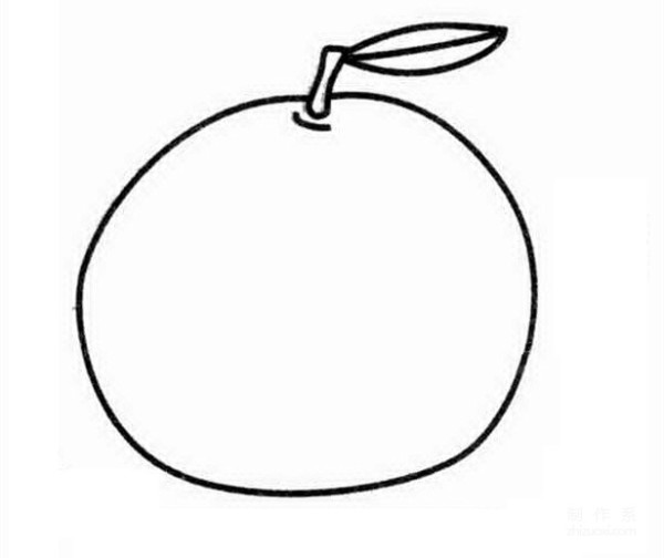 Learn to draw simple strokes, a simple way to draw oranges