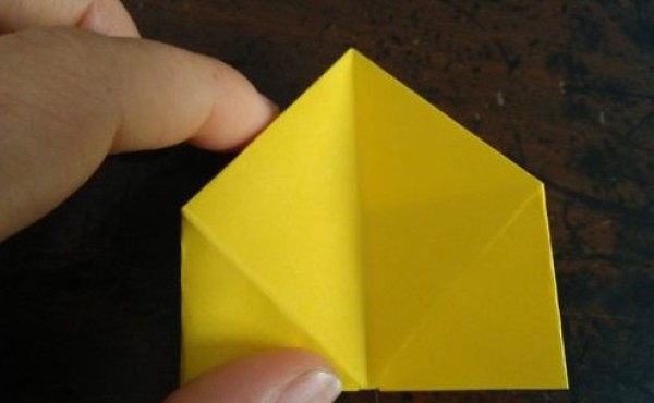 Childrens manual origami tutorial teaches you how to fold rockets