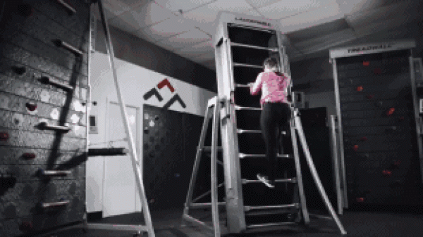 Stair-climbing fitness machine, the nine-step staircase will keep you running