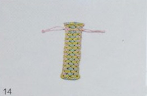 Self-taught illustration of making Chinese knot for mobile phone bag with flat knot