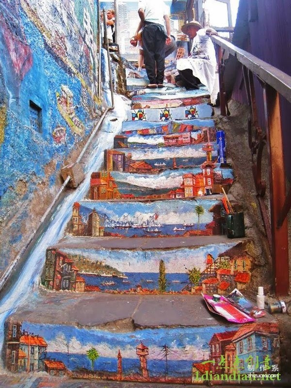 Street art on the 23 most beautiful stairs in the world