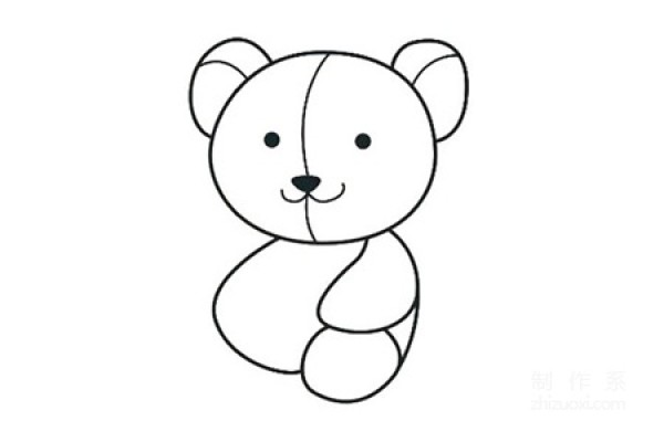 Learn to draw simple drawings, color simple drawings of teddy bears