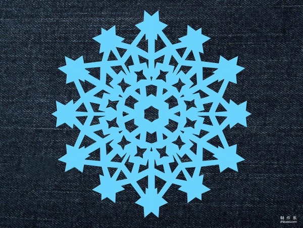 Window grill paper cutting handmade tutorial, how to cut window grill snowflakes? Simple and exquisite snowflake pattern hand-cut paper cutting method