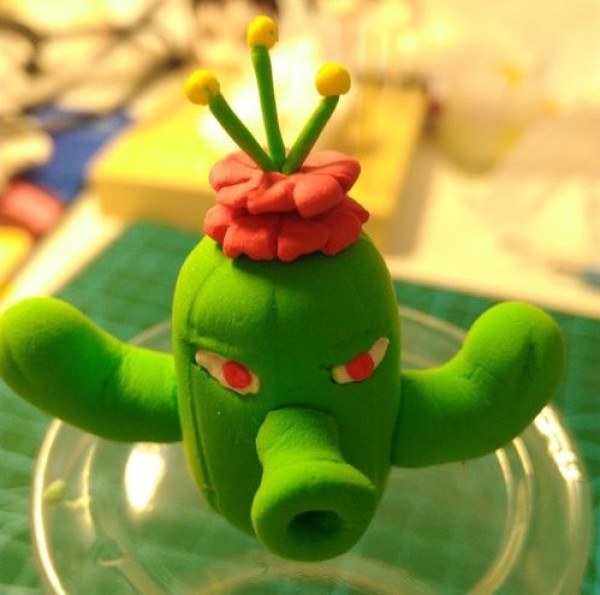 Ultra-light clay making tutorial teaches you how to make Plants vs. Zombies cactus