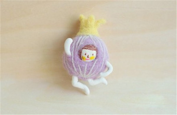 Various creative creative works of cute vegetable villains made by DIY using wool felt