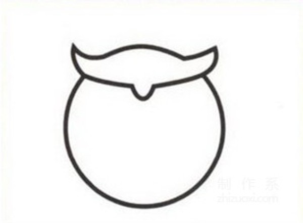 Learn to draw simple drawings, owl