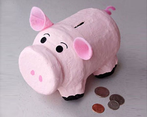 Make a funny piggy bank