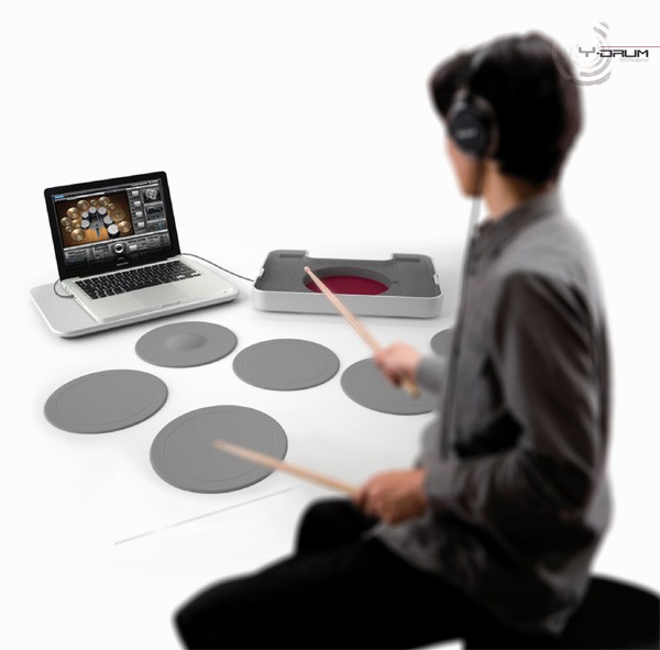 Portable electronic drum