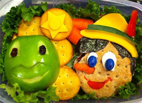 Super cute cartoon character bento