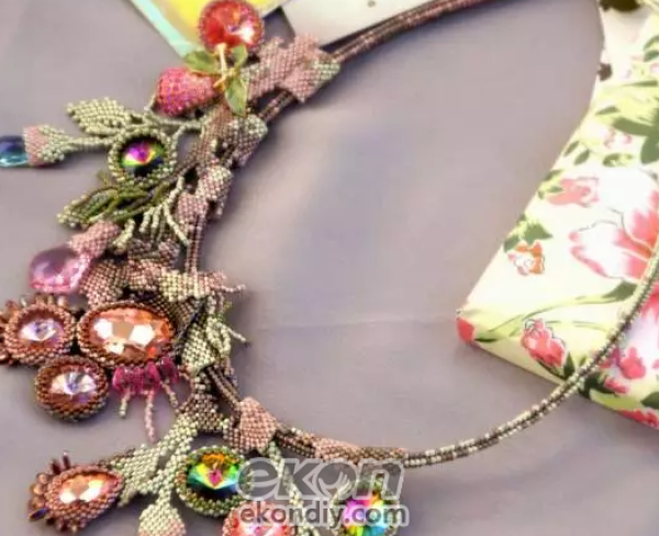 DIY childrens handicraft workshop creative beading, stringing to this level is also convinced!