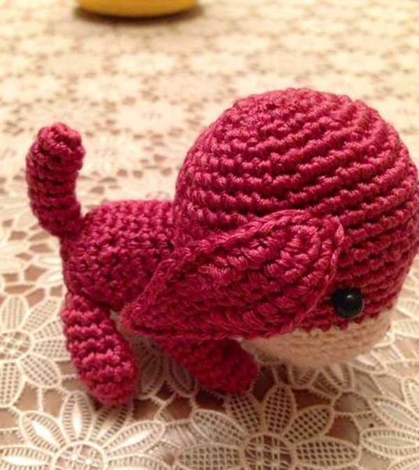 Red crochet fox-like puppy crochet doll product appreciation