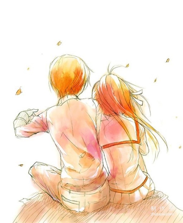 The couples in illustrations and anime are cute by Anonymous