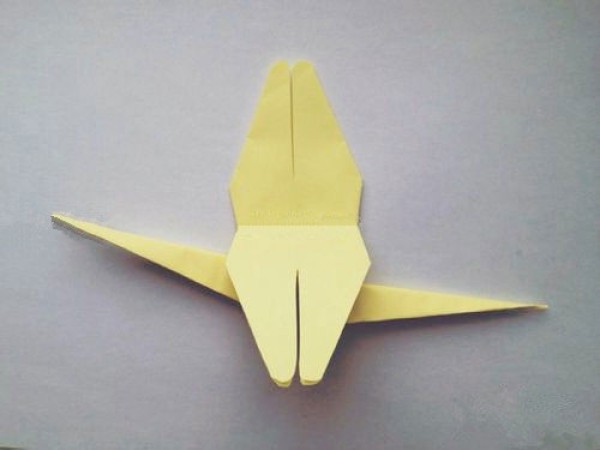 Animal origami-dragonfly making steps