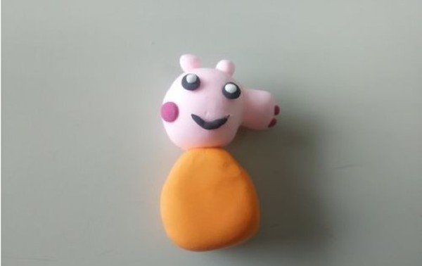 Ultra-light clay tutorial for children How to make Peppa Pig’s Mummy Pig